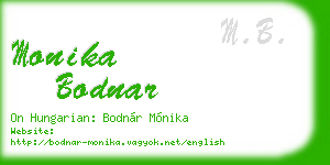 monika bodnar business card